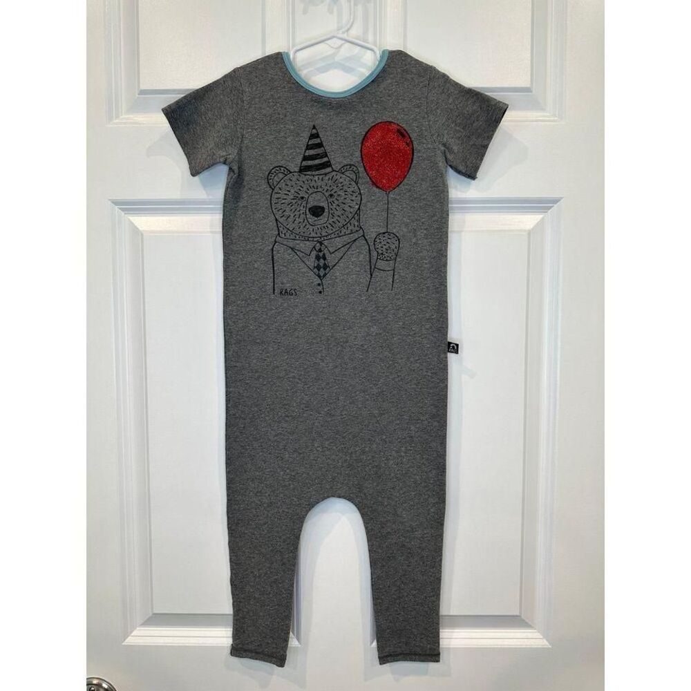Rags to raches Party Bear Romper Size 3/4